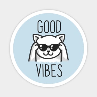 Good Vibes Cat Magnet